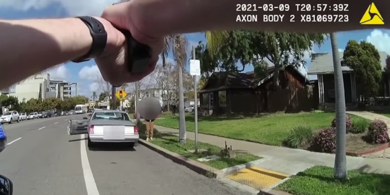 San Diego police officers are facing backlash for pointing a gun at a 8-year-old boy