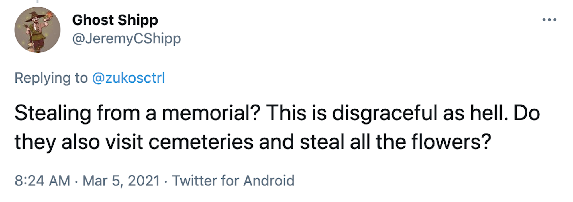 Stealing from a memorial? This is disgraceful as hell. Do they also visit cemeteries and steal all the flowers?