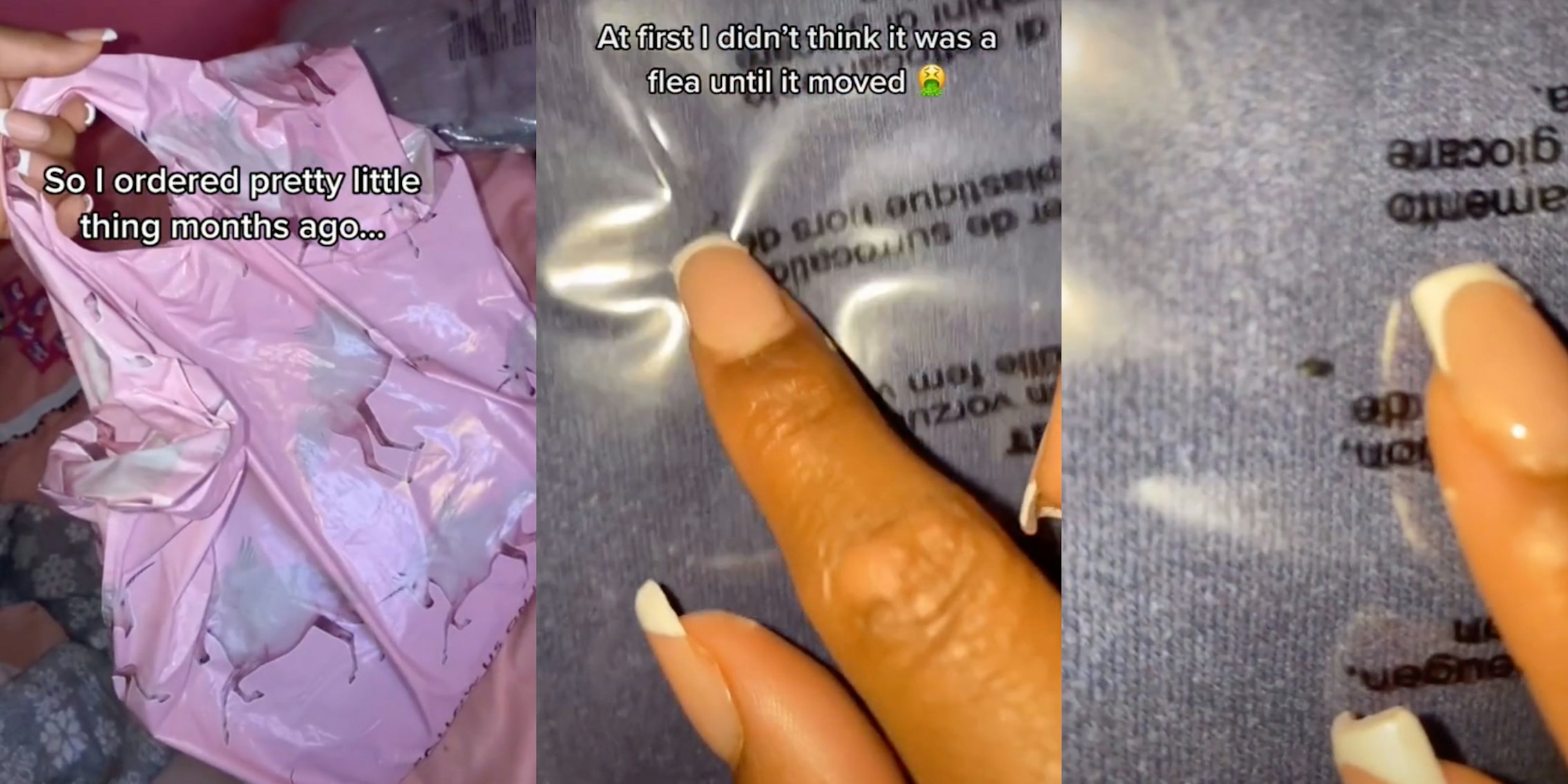 Woman discovers fleas in her Pretty Little Thing shipment