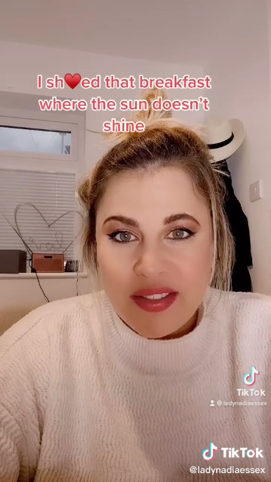 Nadia Essex using tiktok to tell the story of how she caught her boyfriend cheating through his fitbit