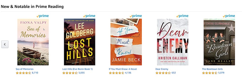 Prime members access free eBooks, audiobooks, magazines, and more