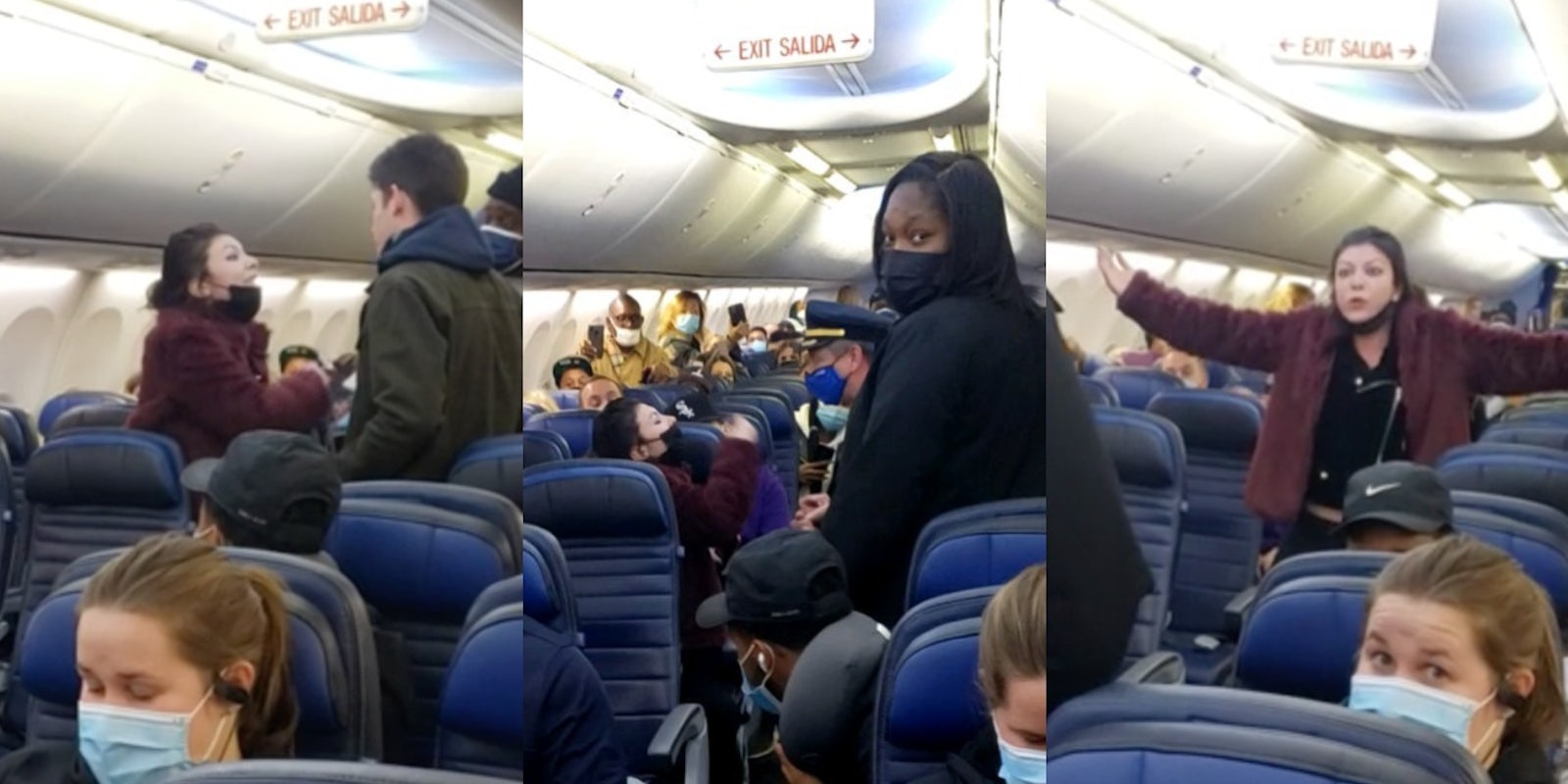 Racist anti-masker gets kicked off plane, says it's 'because I'm white.'