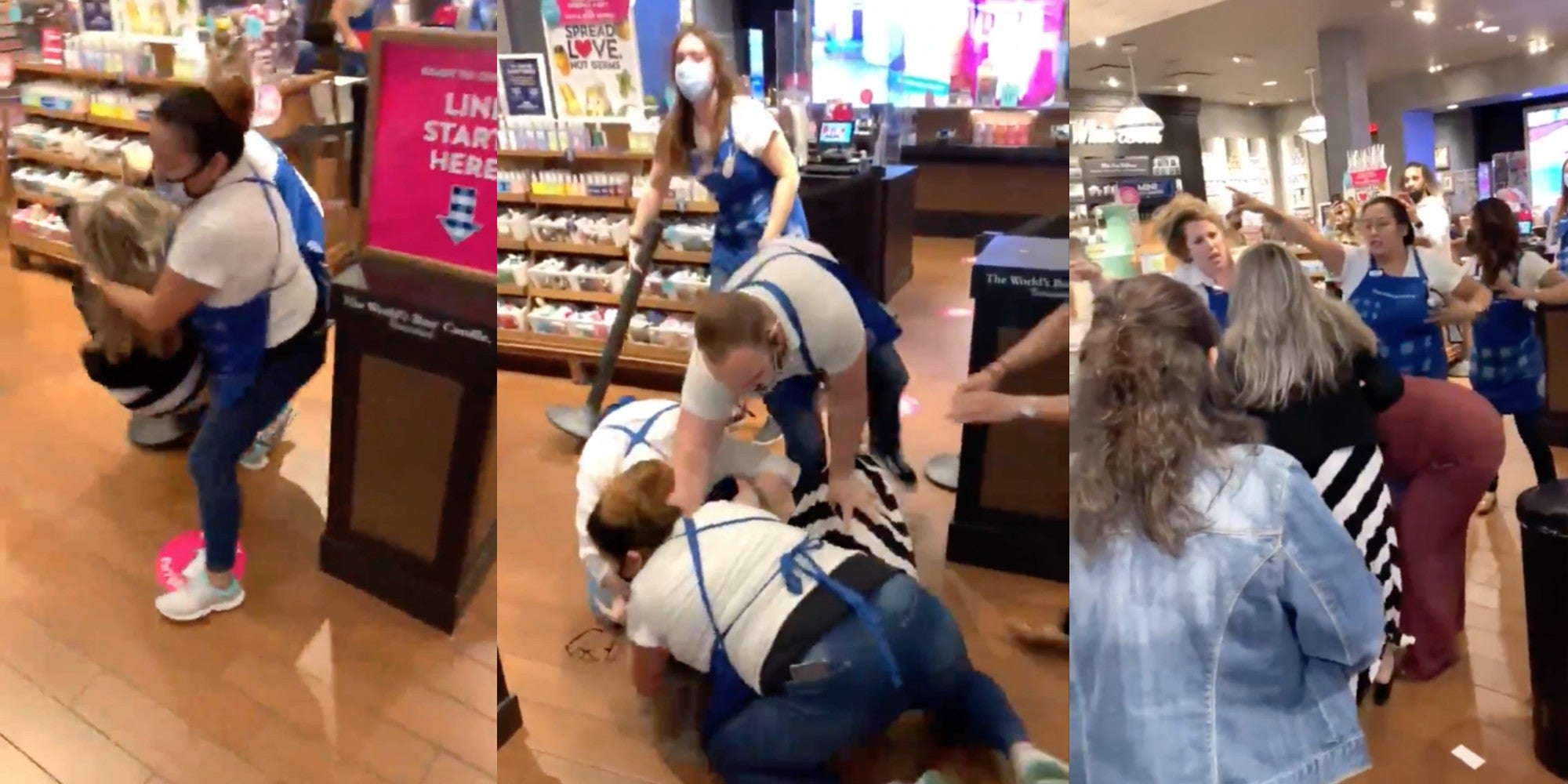 Video Shows Brawl Between Bath Body Works Employees Customers Video Shows Brawl Between Bath Body Works Employees Customers