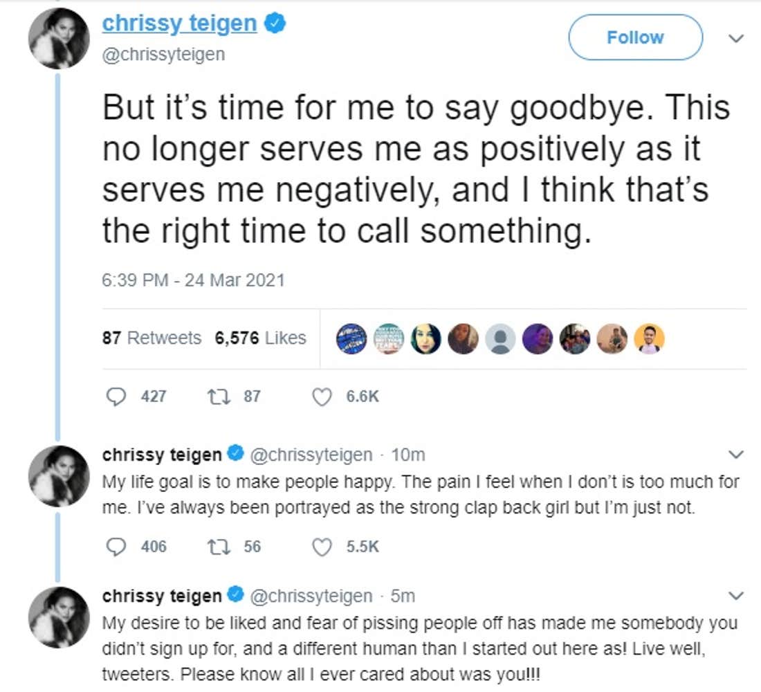 chrissy teigen quits twitter