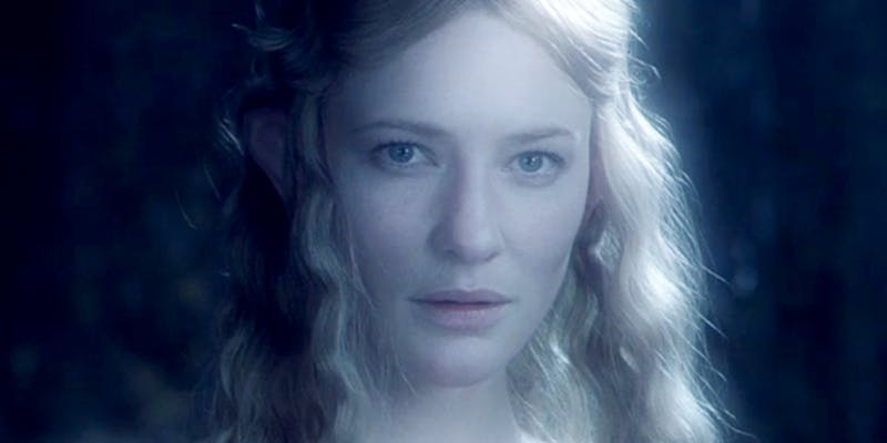the elf galadriel in lord of the rings fellowship of the rings
