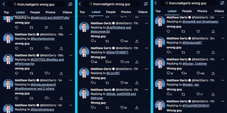 A list of tweets from Matthew Gertz.