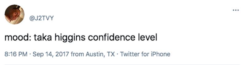 taka higgins tweet