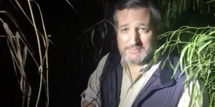 Sen. Ted Cruz at the U.S.-Mexico border
