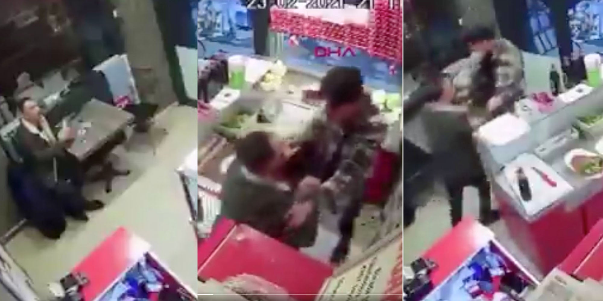 viral video turkish restaurant fight