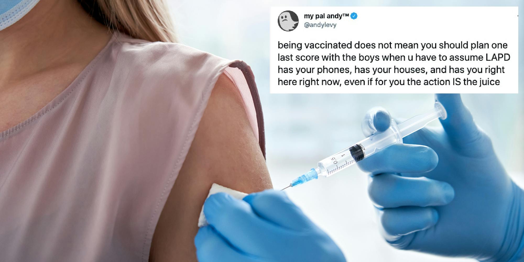 being vaccinated does NOT mean
