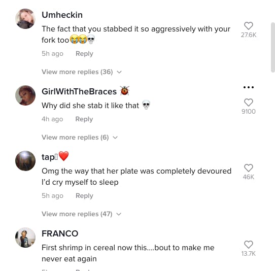tiktok comments on @bethanybutwith2arms' video