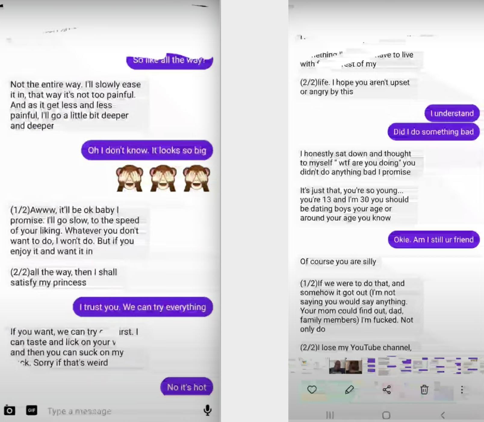 EDP445 Caught by Predator Poachers Texts Screenshot #3, EDP445 Pedophilia  Allegations