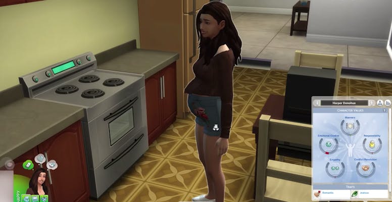 The Sims 4 pregnancy mod Risky WooHoo