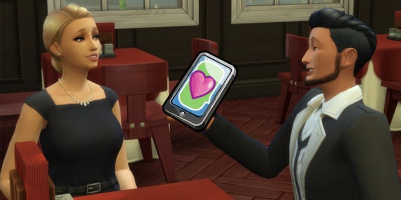 An example of Sims dating in the SimDa mod