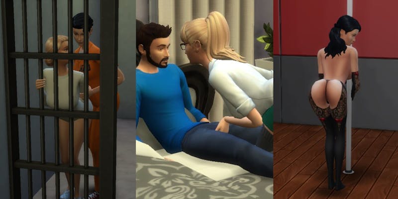 סדרה של אנימציות שונות עבור גחמות הרשע Sims 4 Sex Mod