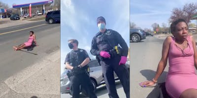 black women protect one another police video
