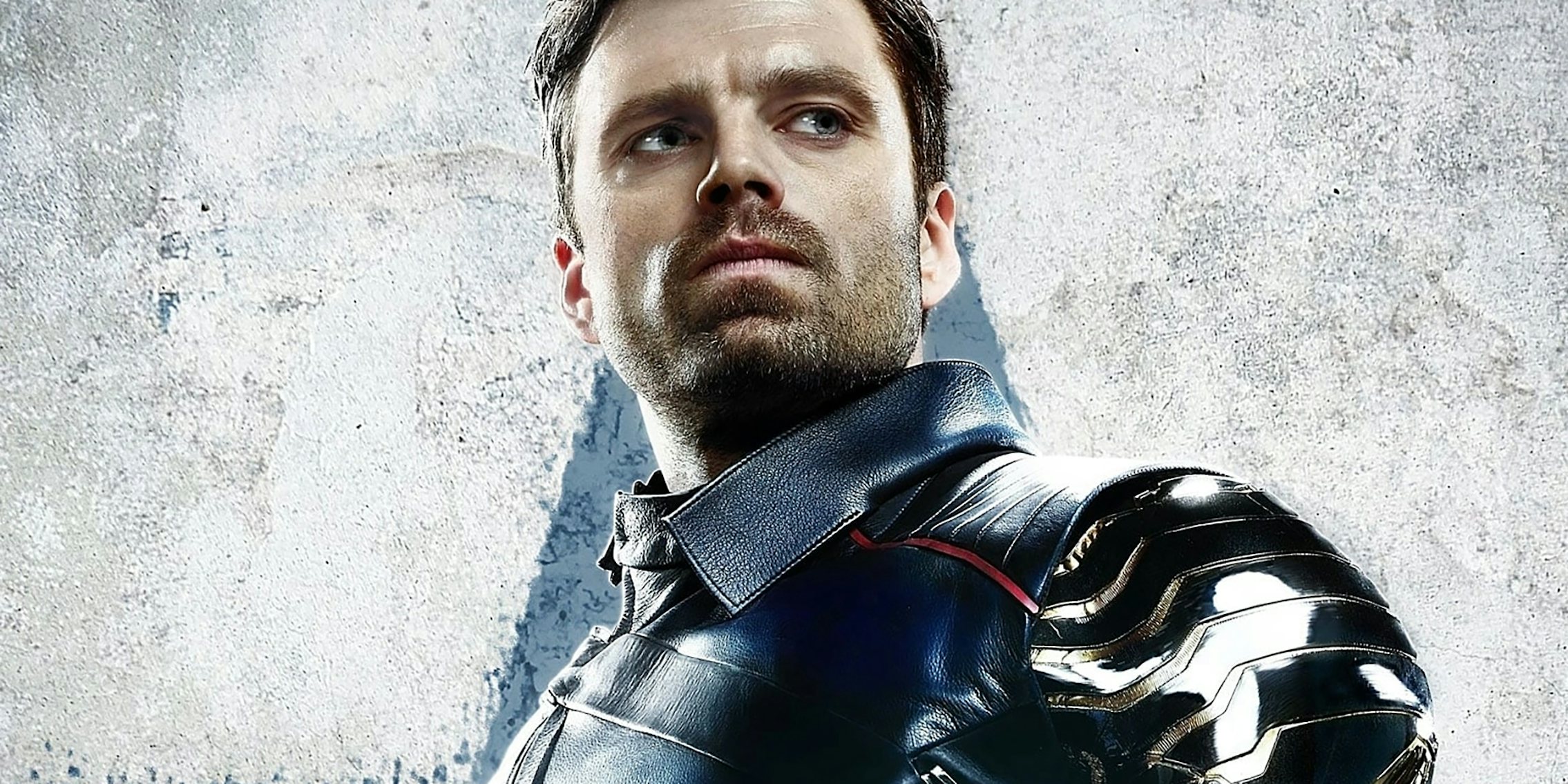 Winter Soldier looking off camera.