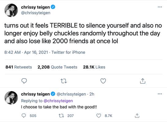 Chrissy Teigen Came Back To Twitter Less Than A Month After Leaving Chrissy Teigen Came Back To Twitter Less Than A Month After Leaving