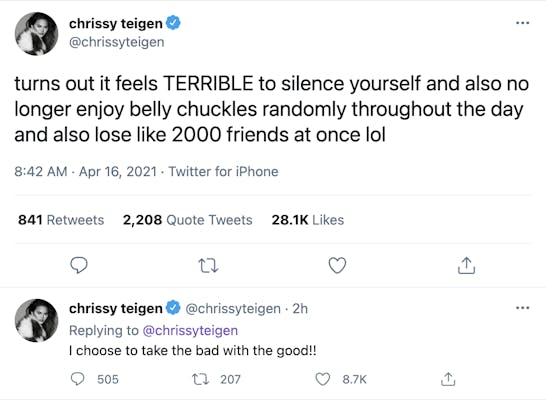 Chrissy Teigen Came Back To Twitter Less Than A Month After Leaving