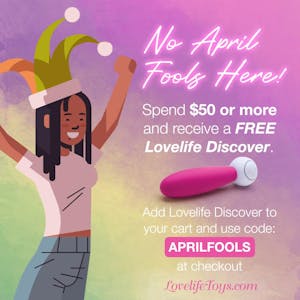 Score the Lovelife Discover travel vibrator for free with a purchase of $50.