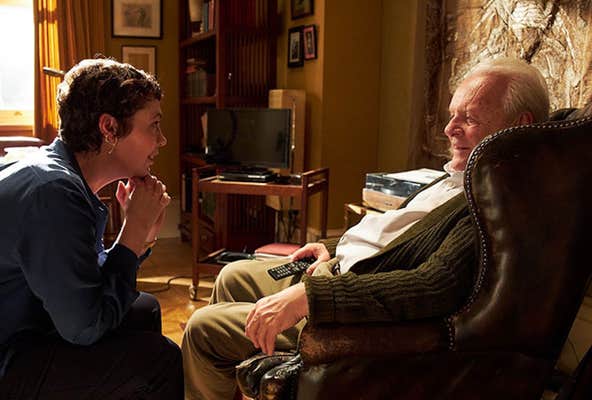 olivia colman and anthony hopkins in the father