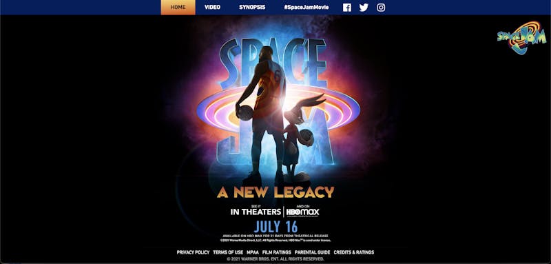 space jam a new legacy website