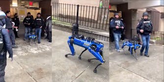 A Spot robot being used by the NYPD