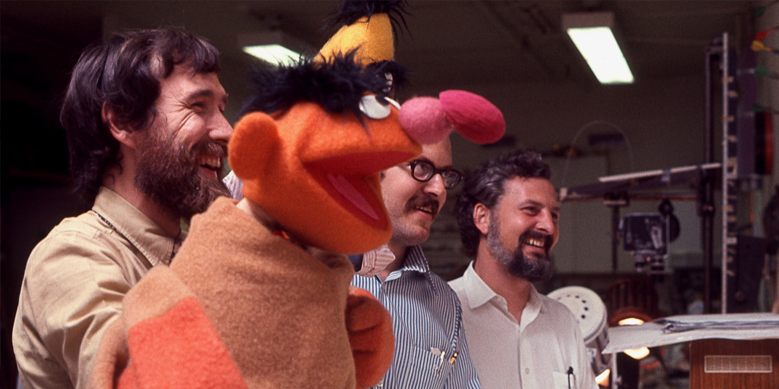 ernie with puppeteers