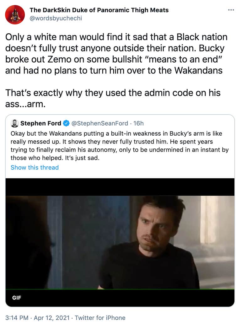 The Debate Over Wakandans Creating A Failsafe In Bucky S Arm The Debate Over Wakandans Creating A Failsafe In Bucky S Arm