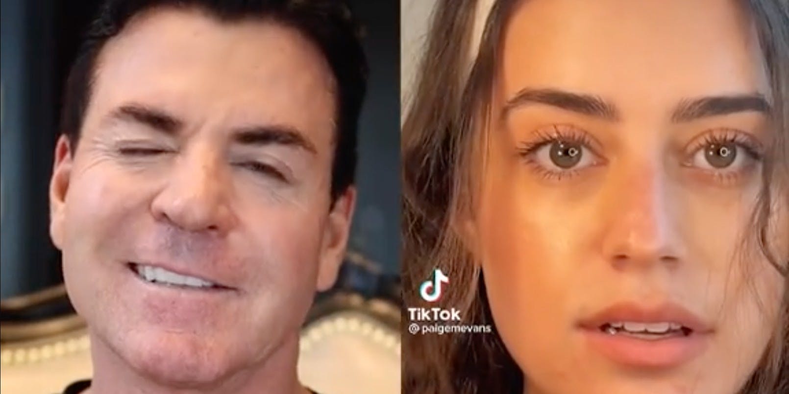 59yo John Schnatter is seen winking at 21yo actress Paige Madison Evans