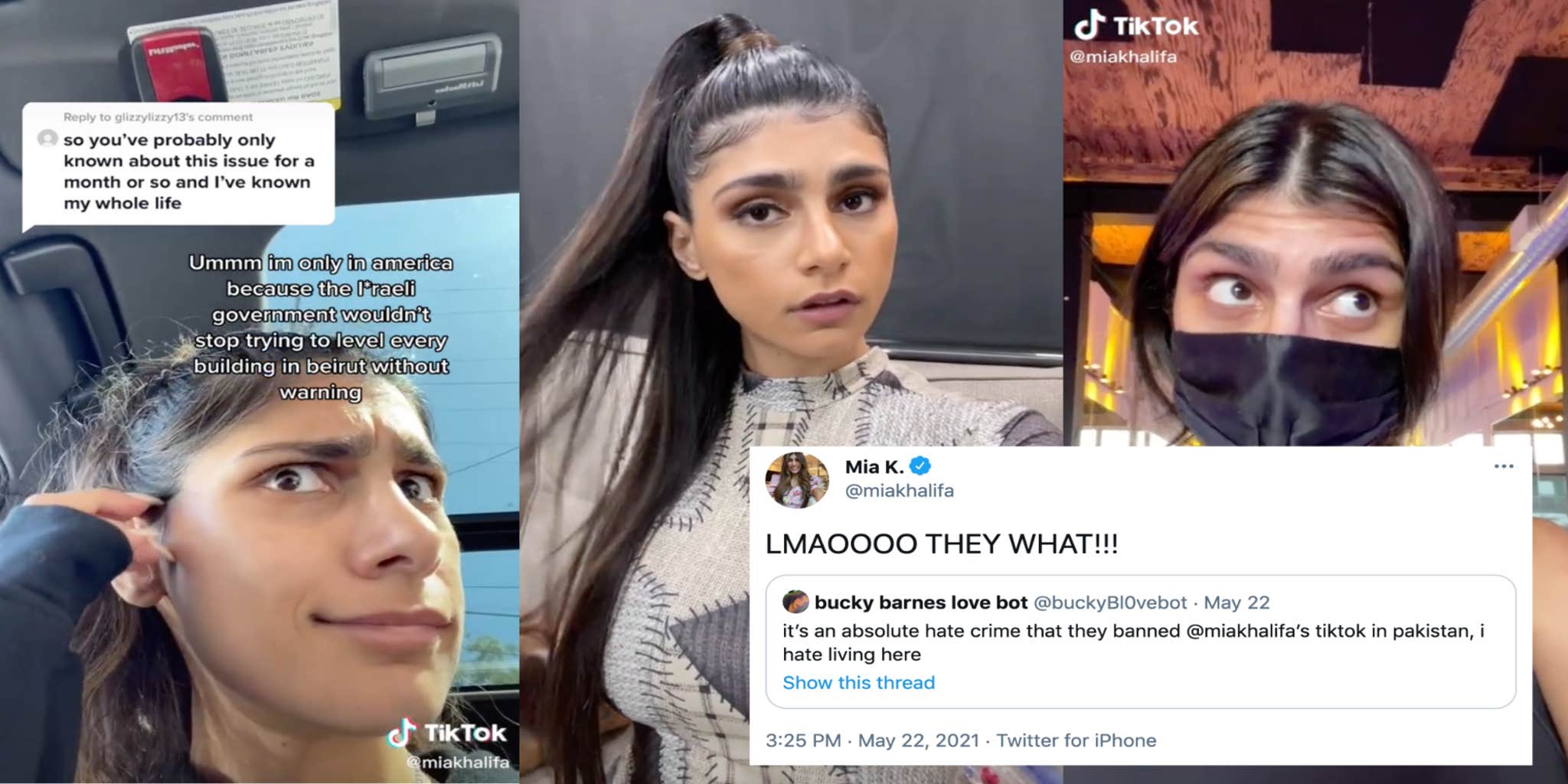 Former adult star mia khalifa says pakistan banned her on tiktok Former Adult Star Mia Khalifa Says Pakistan Banned Her on TikTok
