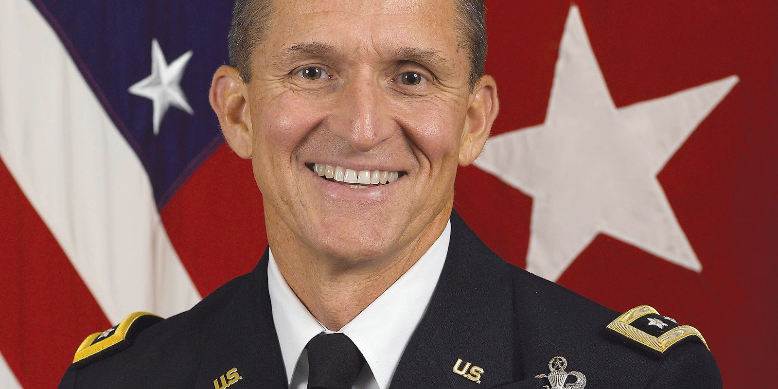 Michael T. Flynn smiling into the camera.