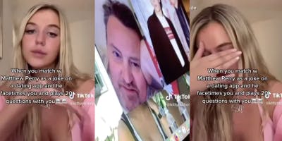matthew perry on facetime with 19-year-old Raya match