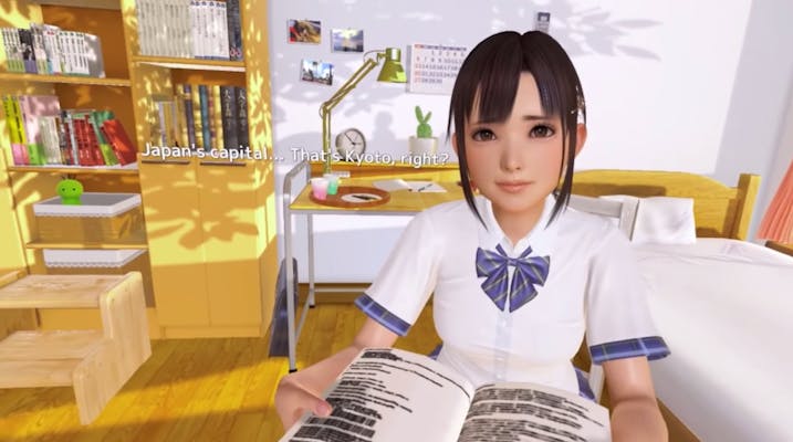 VR Kanojo - studying with Sakura