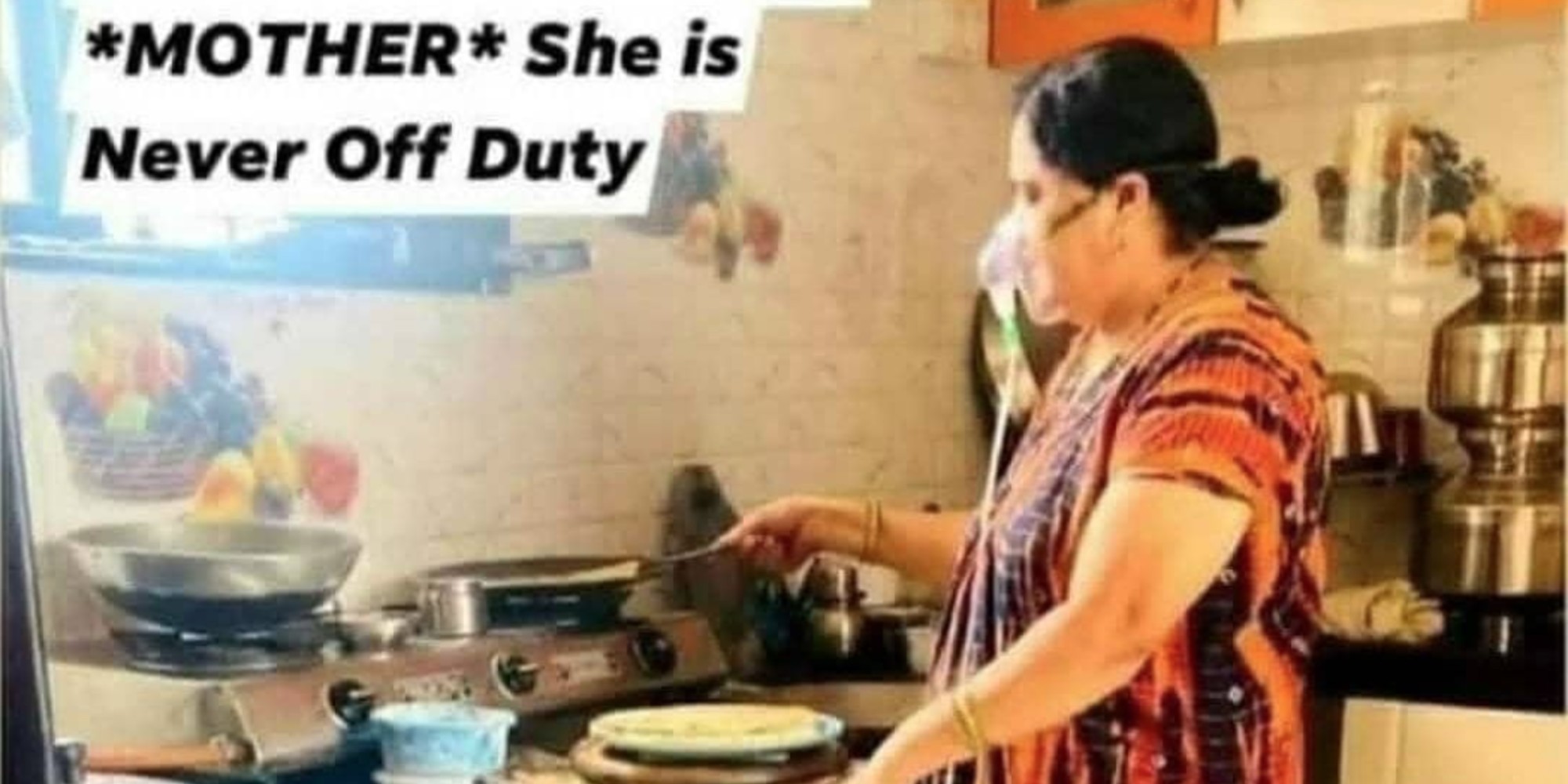 Picture Of Mother Cooking While On Oxygen Sparks Debate Online