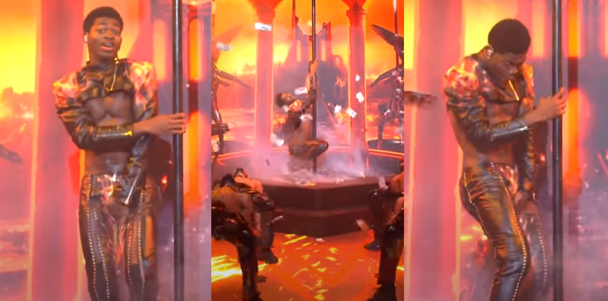 Video Lil Nas X Rips His Leather Pants On Live Tv During Snl