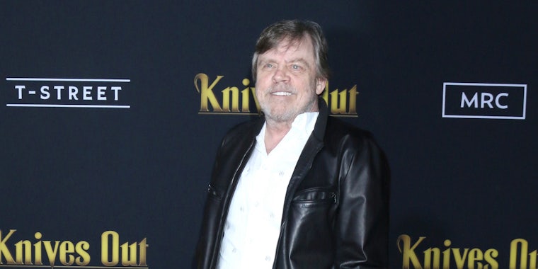mark hamill at knives out premiere