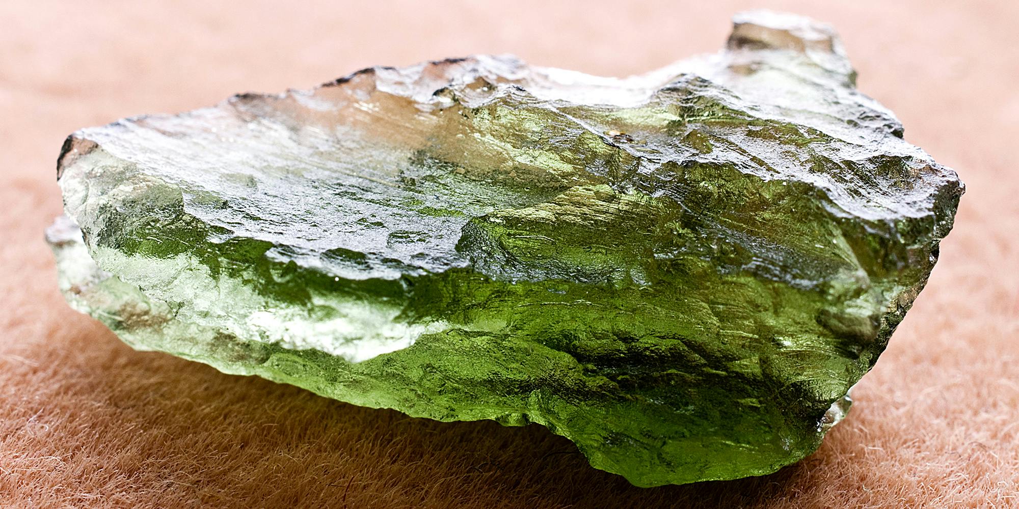 Moldavite stone