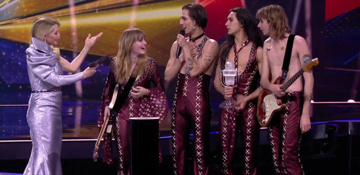 italian band måneskin on eurovision