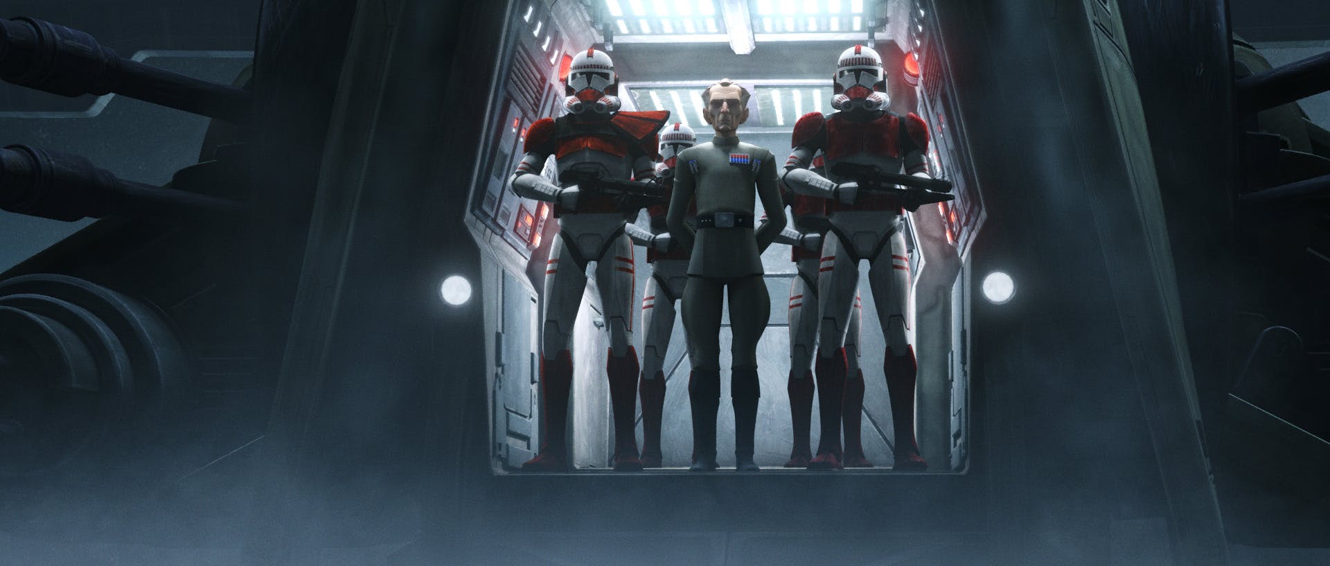 grand moff tarkin flagged by clone troopers in the bad batch