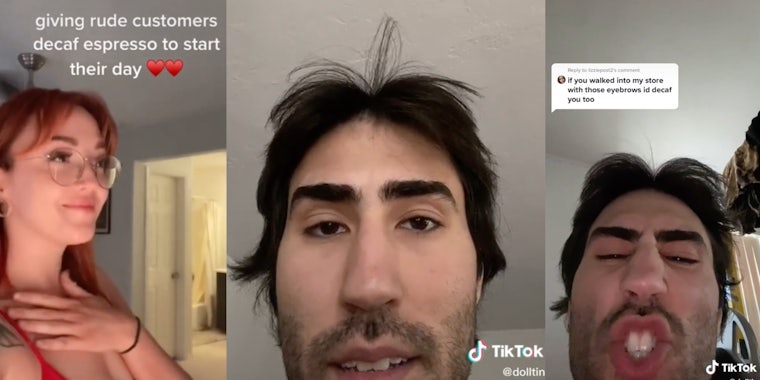 TikTok user @dolltin defended his point after criticisms