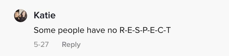 Some people have no R-E-S-P-E-C-T