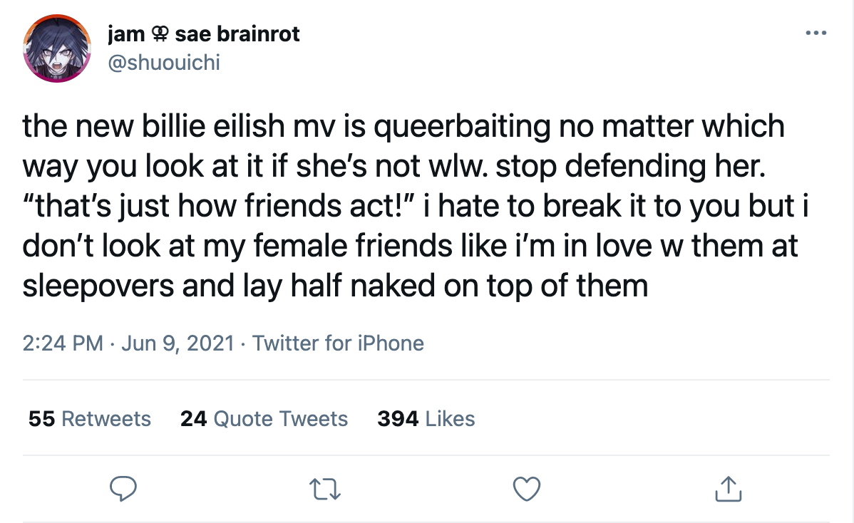 shuouichi tweet billie eilish