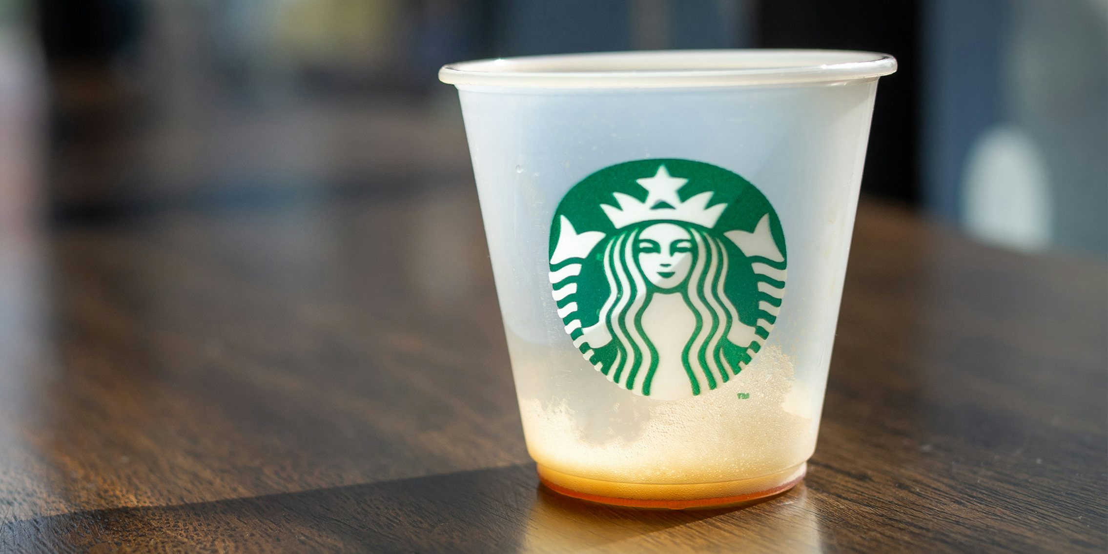empty Starbucks cup