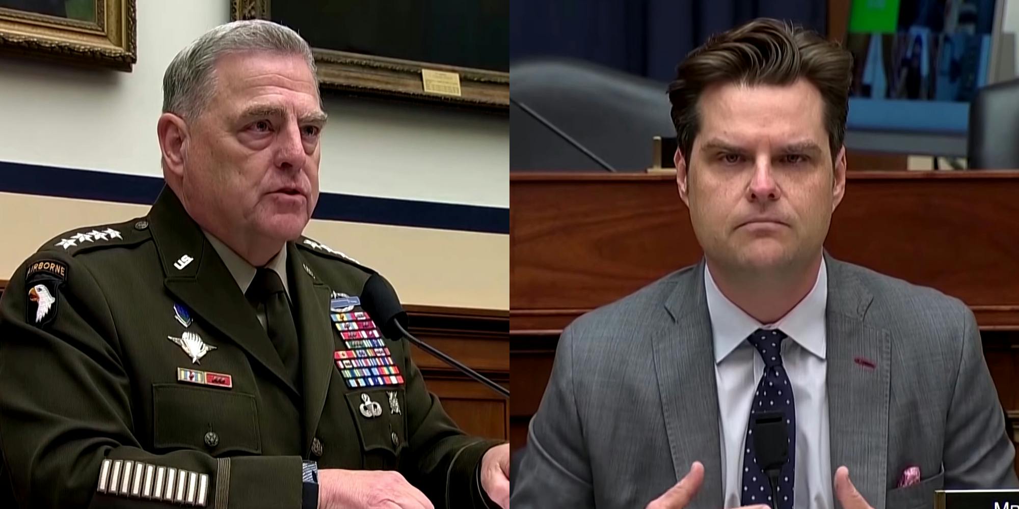 General Milley schools Matt Gaetz about critical race theory