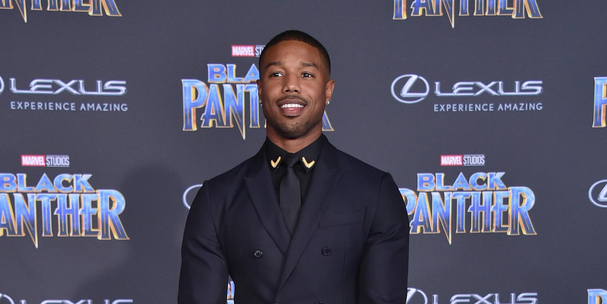 michael b jordan at black panther premiere