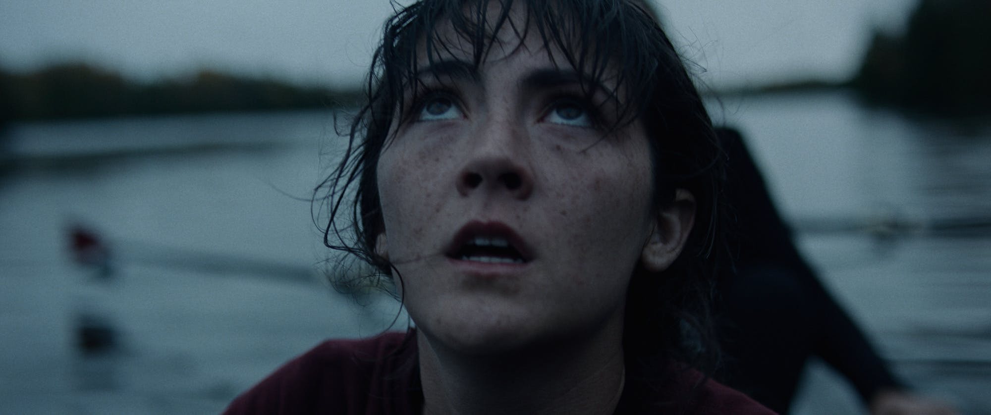 close-up of woman on a rowing boat