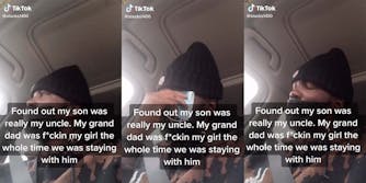 TikTok user StackS1400 found out a child who he thought was his son was actually his uncle after learning his grandfather slept with his then-girlfriend.