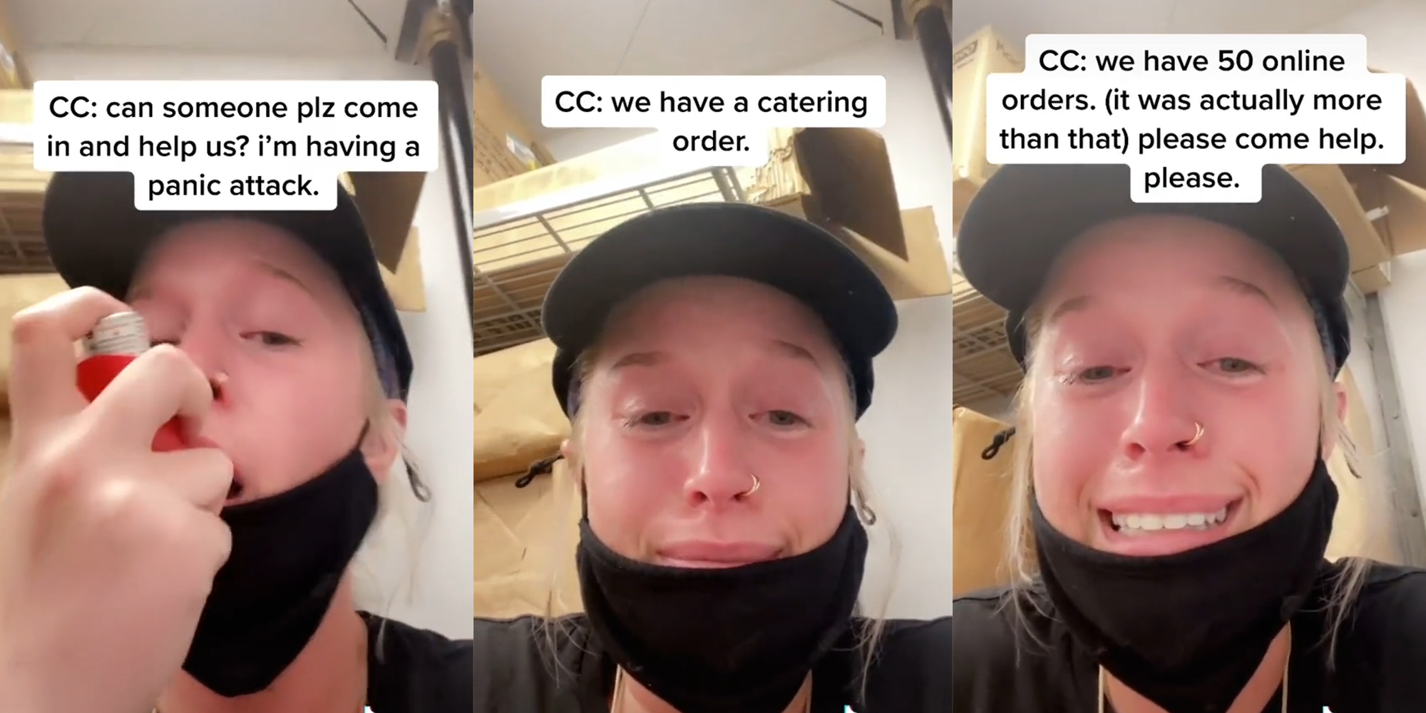 Viral TikTok Shows 'Overwhelmed' Food Service Worker's Panic Attack