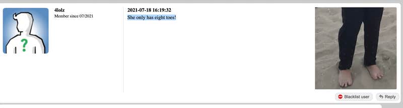 marjorie taylor greene wikifeet comment section